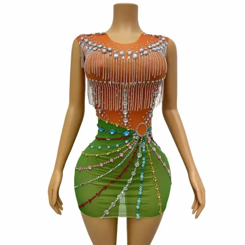 LAYLANI TASSEL MINI DRESS