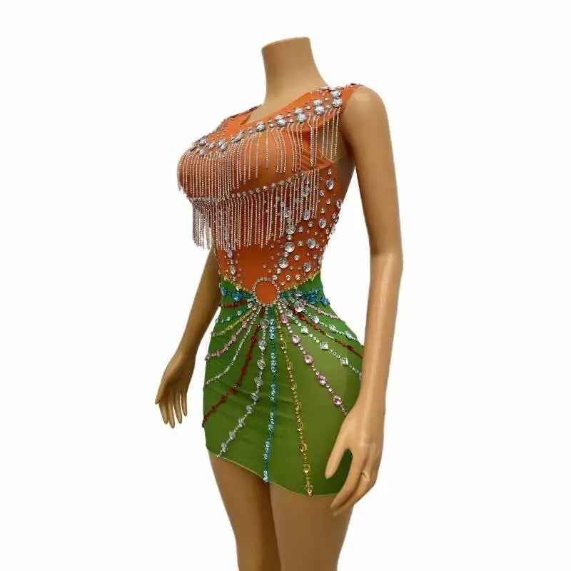 LAYLANI TASSEL MINI DRESS