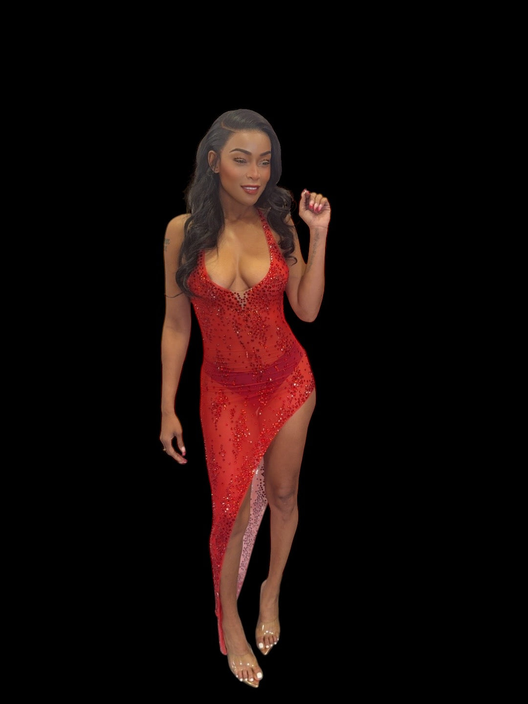 SHOW IT OFF LITTLE RED RIDDING DRESS
