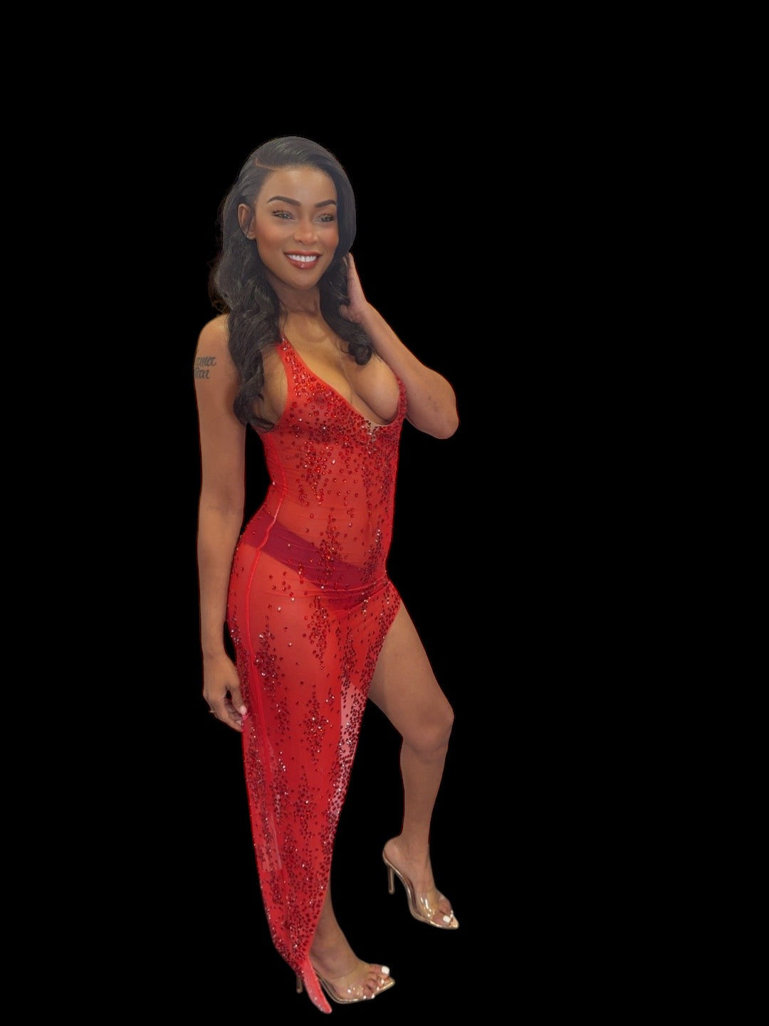 SHOW IT OFF LITTLE RED RIDDING DRESS