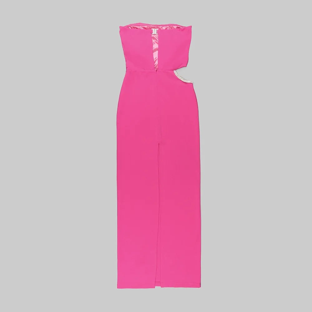 STYLISH FASHIONABLE HIGH QULITY LUXURY PINK DRESS