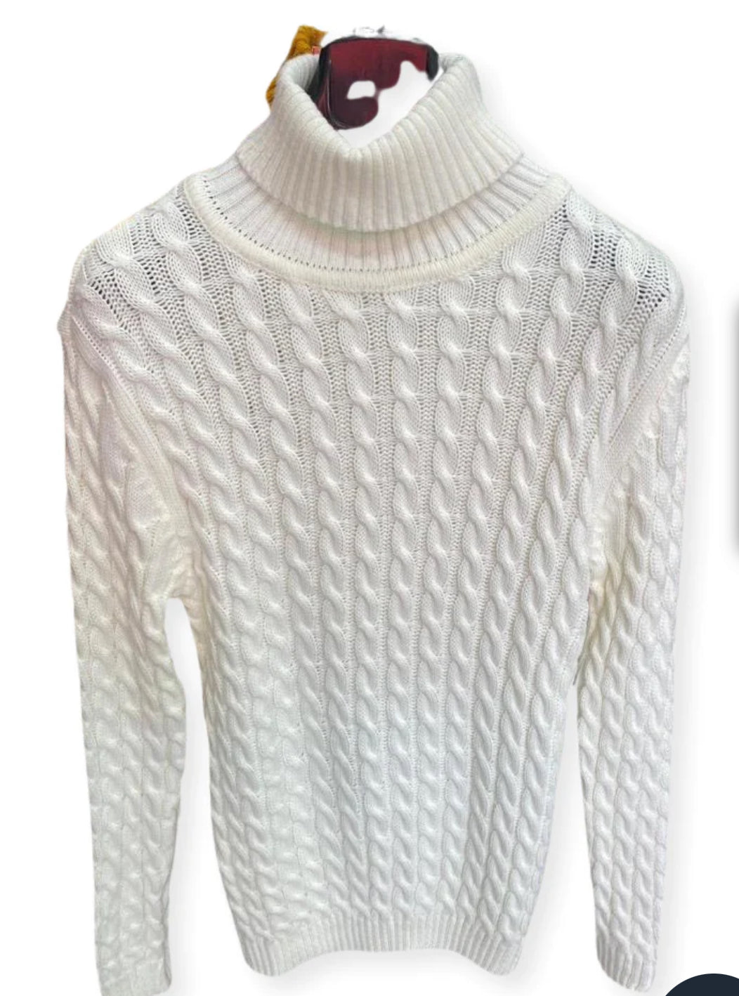 MICHAEL WHITE WOOL TURTLENECK MENS WEAR