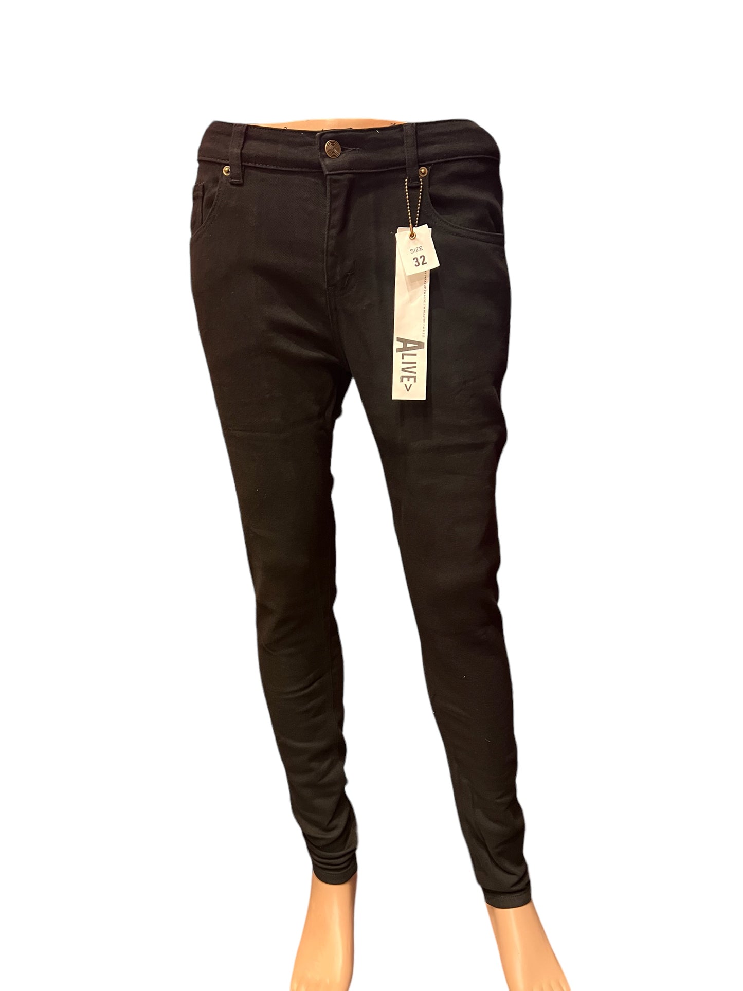ALIVE BRAND BLACK SKINNG JEANS