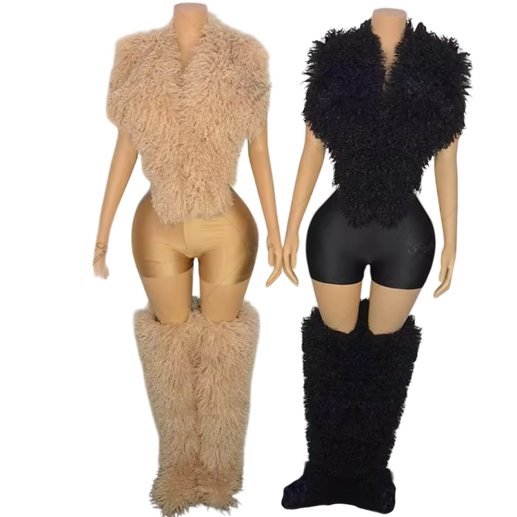 FURCHIC VEST & SHORTS SET