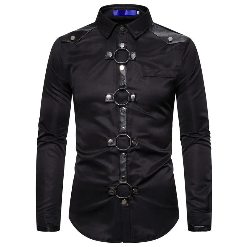 ECOPARTY TURN DOWN COLLAR SHIRTS MEN WITH BUTTONS FASHION MASCULINA