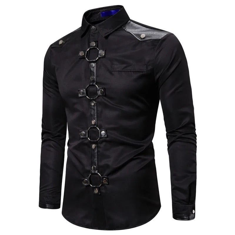 ECOPARTY TURN DOWN COLLAR SHIRTS MEN WITH BUTTONS FASHION MASCULINA