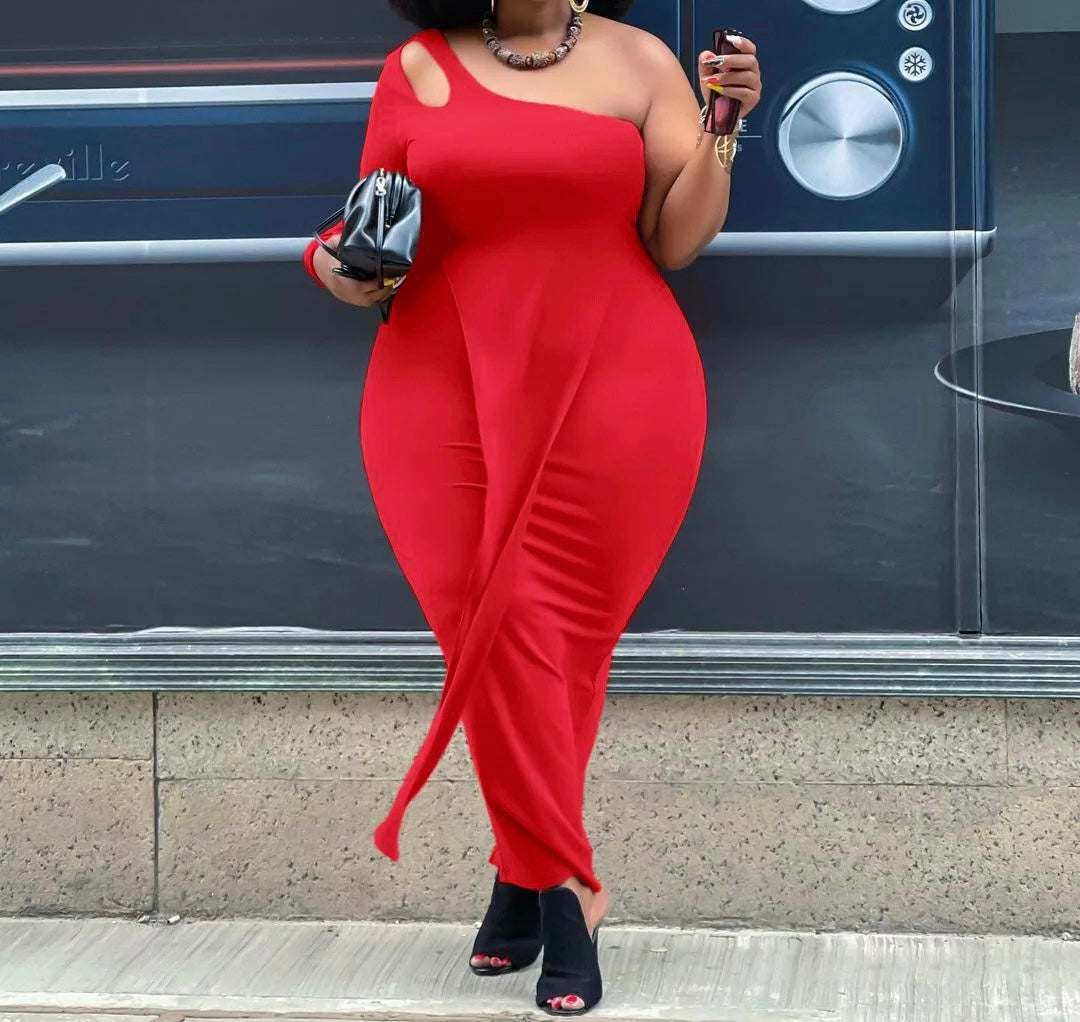 ONE SHOULDER DRESS