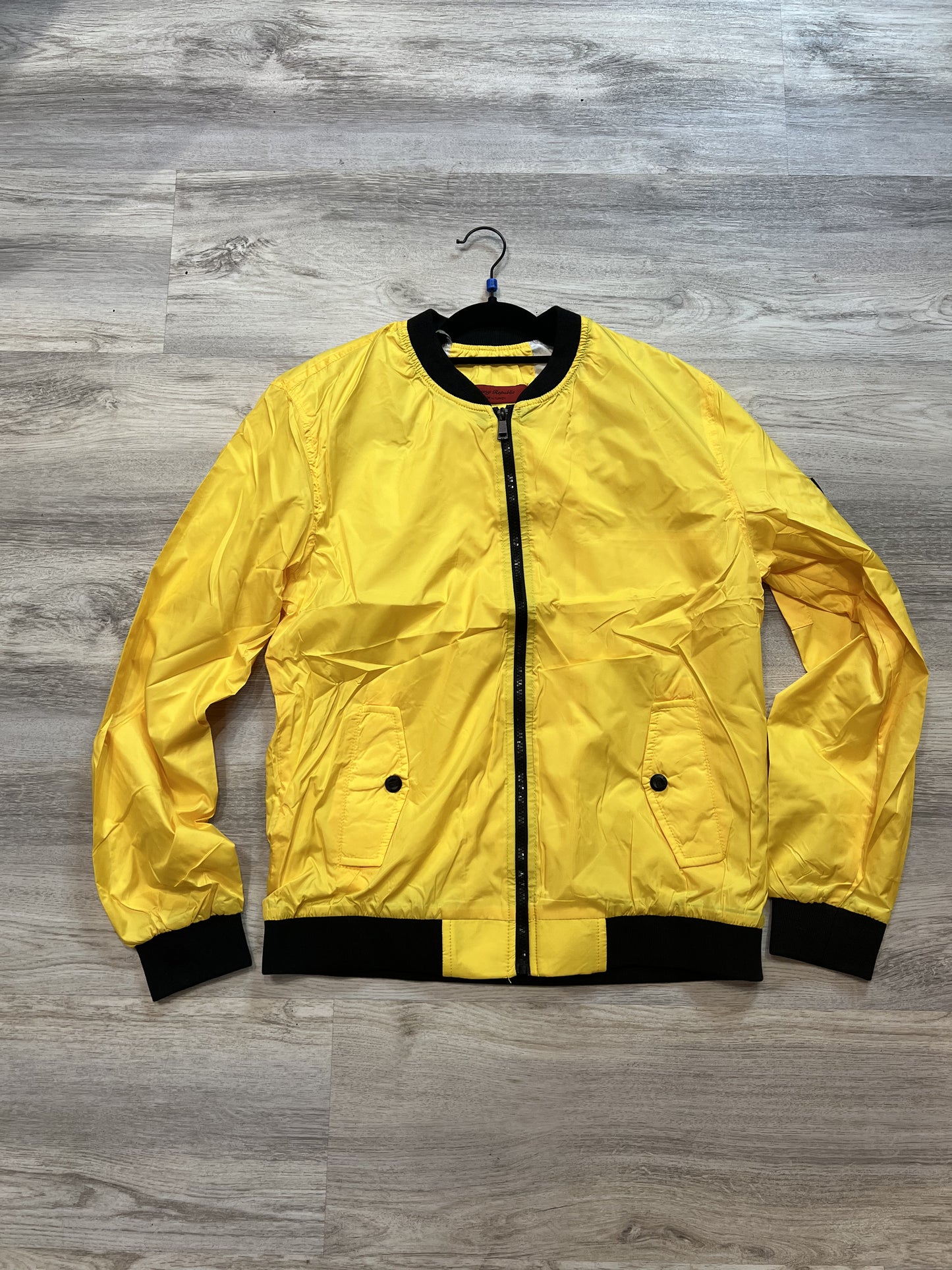 SOFT SHELL BOMBER JACKET YELLOW