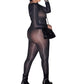 SMOOCHES "BODY ILLUSION MESH" JUMPSUIT (BLACK/NUDE)