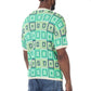 ISAIAH GREEN PATTERN FASHION T-SHIRT