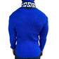 JETSON BLUE SHAWL COLLAR MENS SWEATER WITH BUCKLES