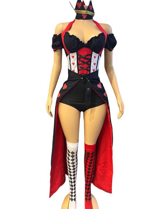 RED HEART QUEEN ADULT HALLOWEEN QUEEN COSTUME