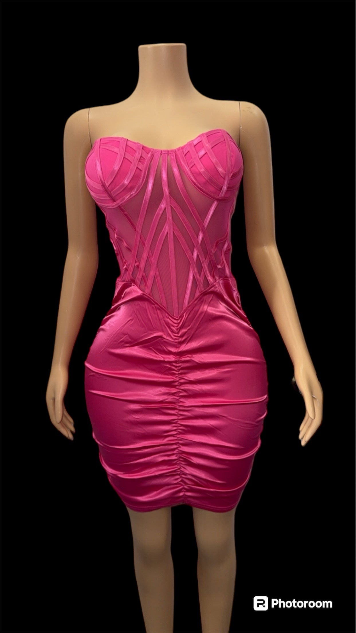 HOT PINK BUSTIER