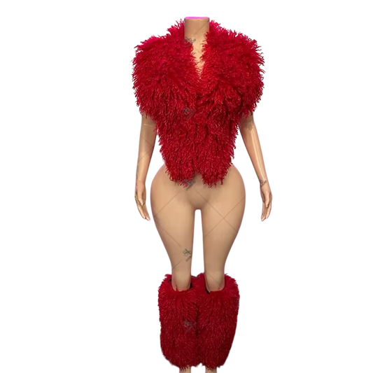 FUZZY FEVER TWO PIECE FLUFF SET