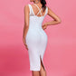 ELEGANT KNEE LENGHT EVENING BANDAGE DRESS