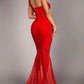 SMOOCHES MERMAID MAXI BANDAGE DRESS