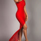 SMOOCHES MERMAID MAXI BANDAGE DRESS