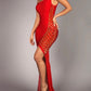 SMOOCHES MERMAID MAXI BANDAGE DRESS