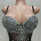 SMOOCHES GLAMMA GIRL SEE-THOUGH  RHINESTONE BODY SUITE