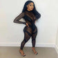 SPLICING SLIM HIGH WAIST JUMPSUIT
