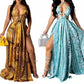 BEACH CASUAL PRINTED MAXI DRESS