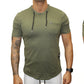 MEN'S SHORT SLEEVE DESTRESS T-SHIRT WITH DRAW STRING